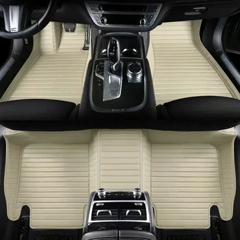 5D Полосатые индивидуальные автомобильные коврики для Ford Mondeo 2017-2021 2022-2023 Mustang Mach-E 2021-2023 Аксессуары для интерьера Ковры