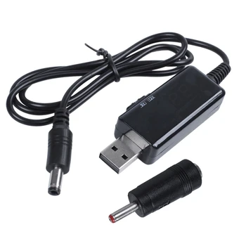 5X USB Boost Кабель 5 В Шаг до 9 В 12 В Регулируемый преобразователь напряжения 1 А Повышающий трансформатор напряжения Регулятор мощности постоянного тока