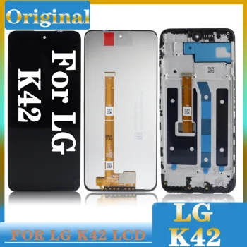 6.6''Оригинальный ЖК-дисплей для LG K42 ЖК-дисплей Сенсорный экран Дигитайзер в сборе Замена с рамкой для ЖК-дисплея LG K420
