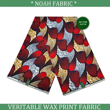 6 ярдов Настоящая голландская нигерийская хлопчатобумажная ткань батик для шитья высокого качества Hollandais Ankara Wax African Wax Prints Fabric VS-0735