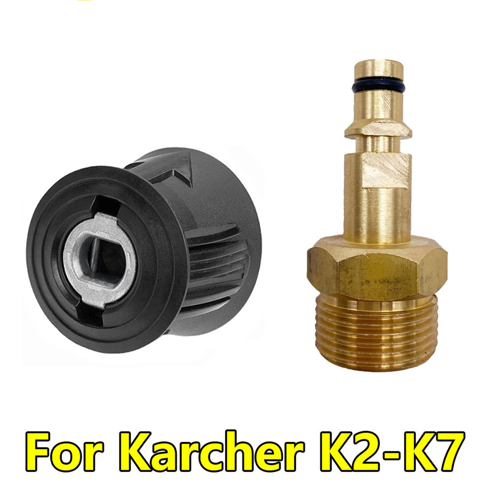  Адаптер шланга мойки высокого давления Соедините M22X1,5 мм с выходным адаптером для автомойки и шлангом для Parkside Karcher Nilfisk Connect - 0