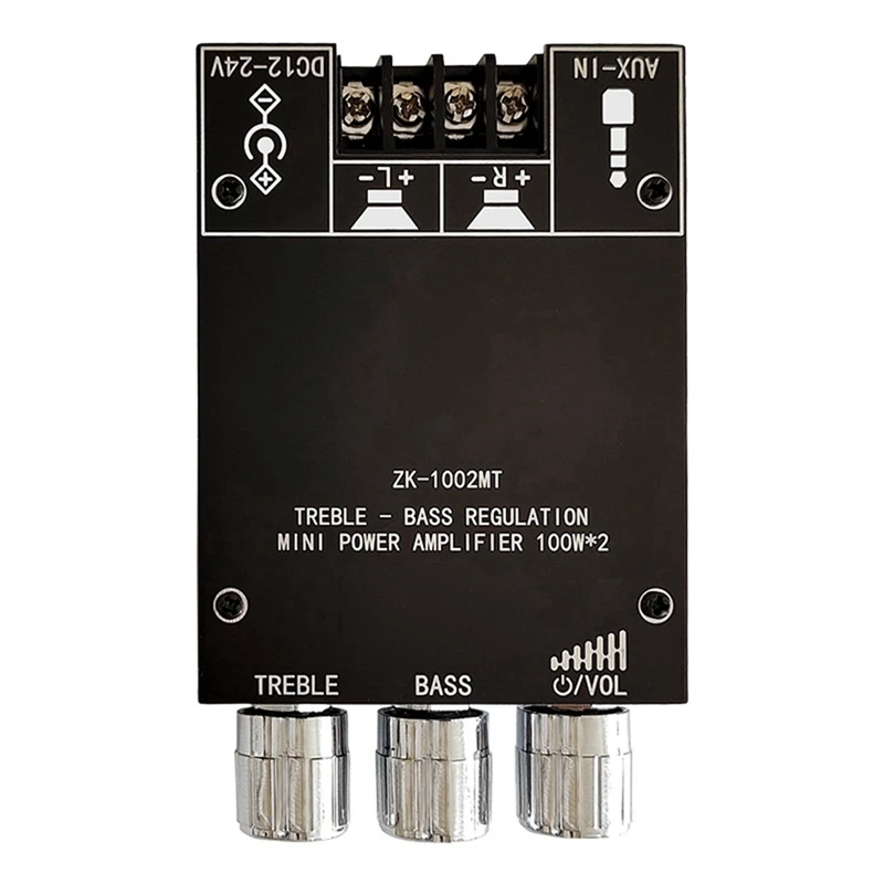 ZK-1002MT 5.0 Bluetooth Усилитель мощности Плата 100 Вт Канальный усилитель Комплект с защитой от короткого замыкания для звуковой коробки - 0