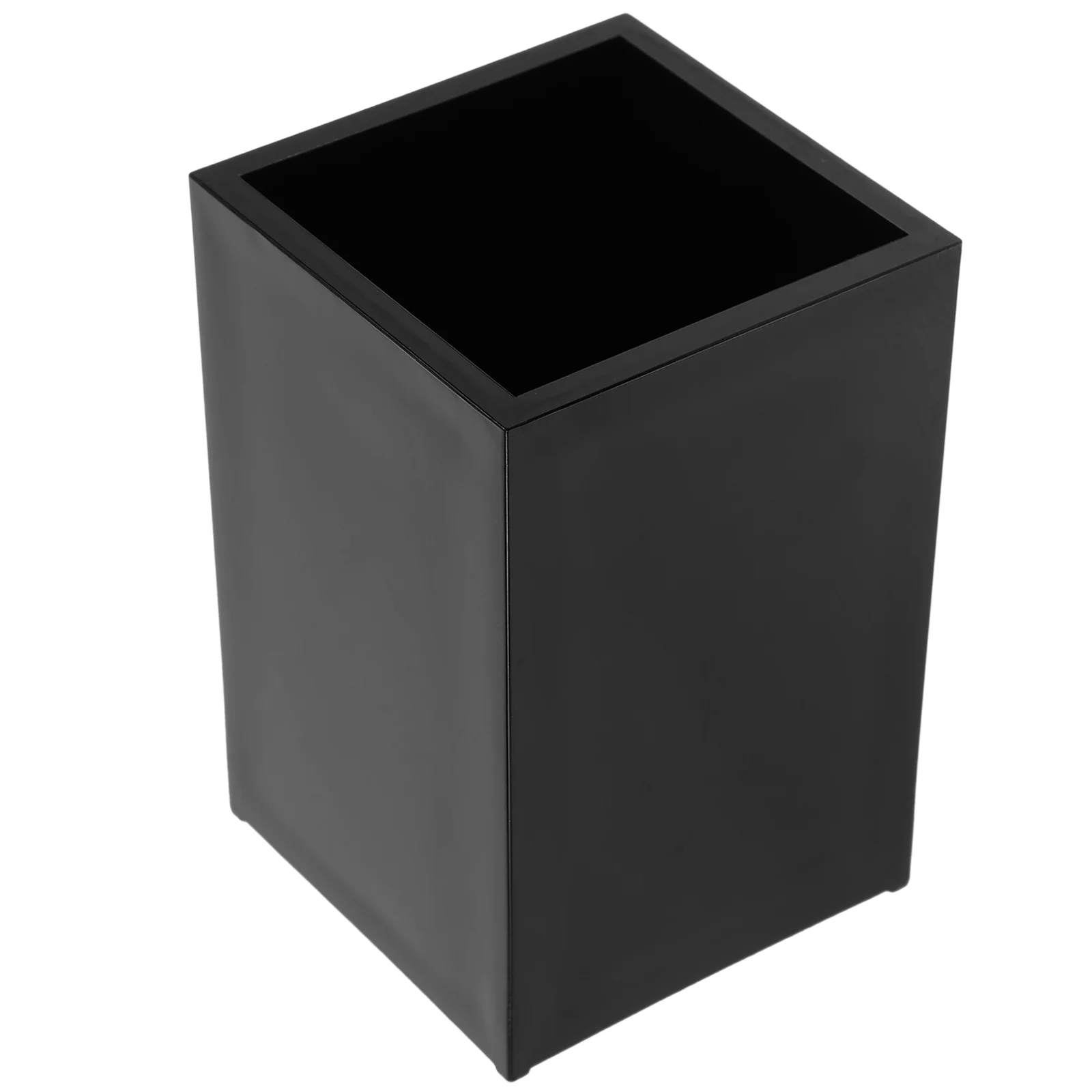  Настольный органайзер для ручек Акриловый квадратный держатель Студенческий настольный ящик для хранения Кисть для макияжа Ведро - 3