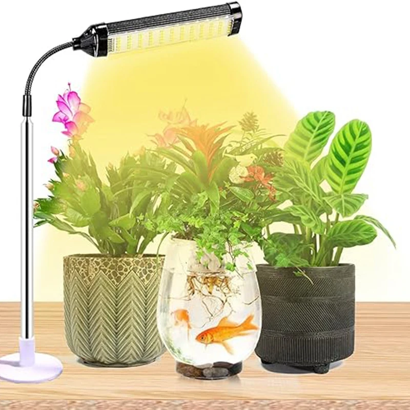  Лампа для комнатных растений Для рассады Суккуленты Луковицы Полный спектр Гусиная шея Выращивание небольших растений - 0