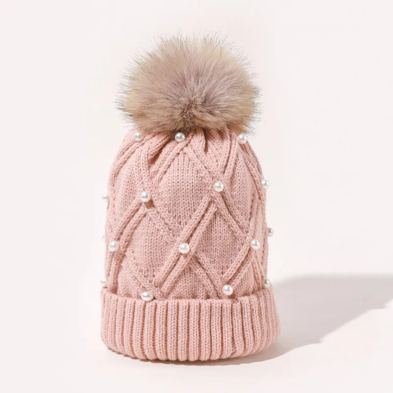 шерстяная вязаная шапка осень и зима защита от холода и теплая шапка утолщенная универсальная дорожная шапка для похудения для лица оптом - 2