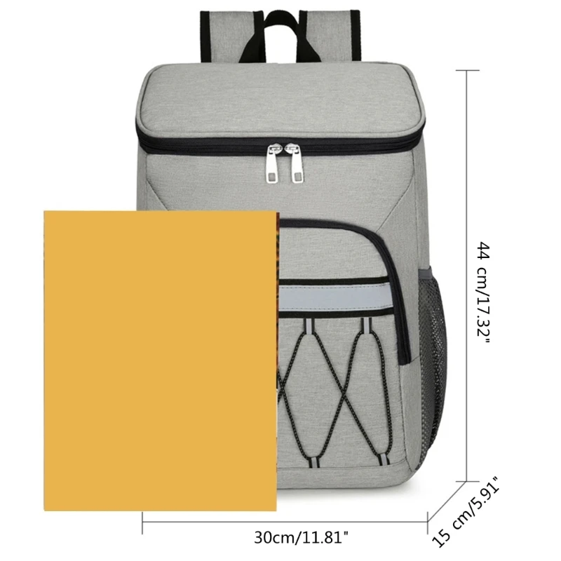  Практичный оксфордский тканевый рюкзак Контейнер для еды Рюкзак большой емкости Изолированная сумка-холодильник 066F - 5