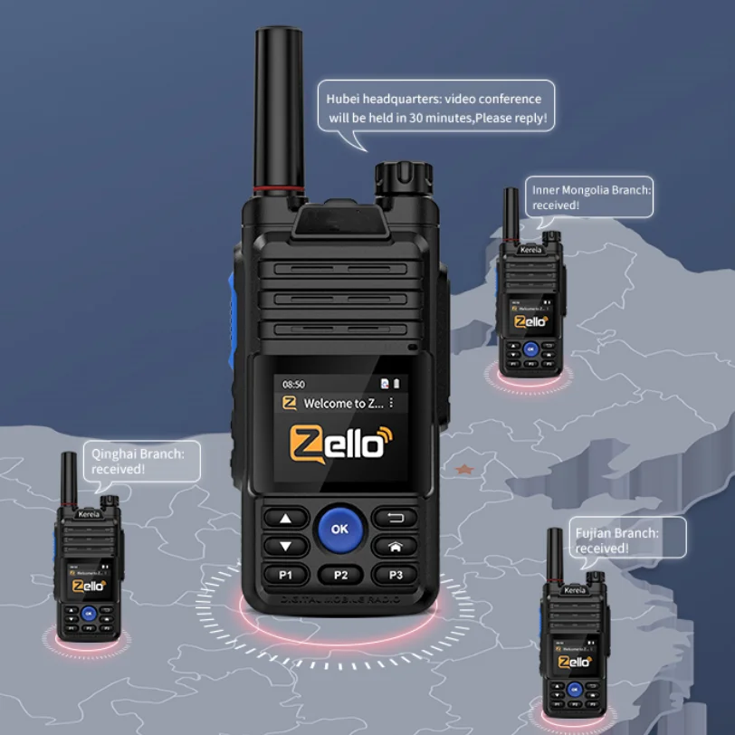 4G Zello Радио с микрофоном Real PTT Walkie Talkie Wi-Fi GPS Long Range Walkie Talkie - 2