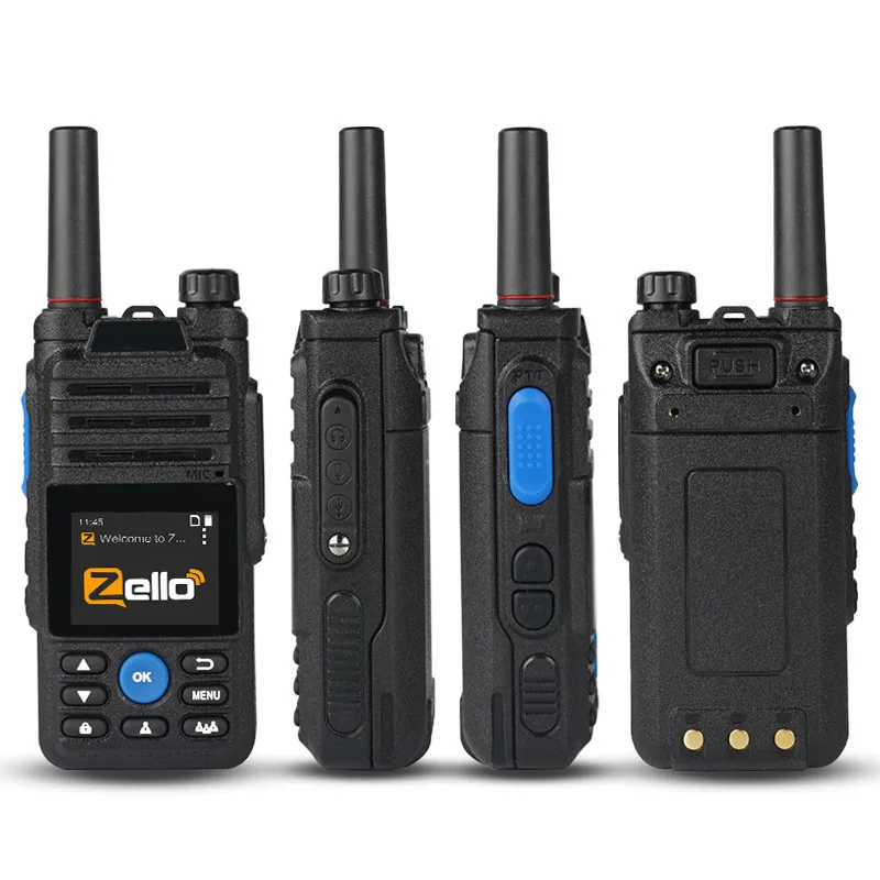 4G Zello Радио с микрофоном Real PTT Walkie Talkie Wi-Fi GPS Long Range Walkie Talkie - 4