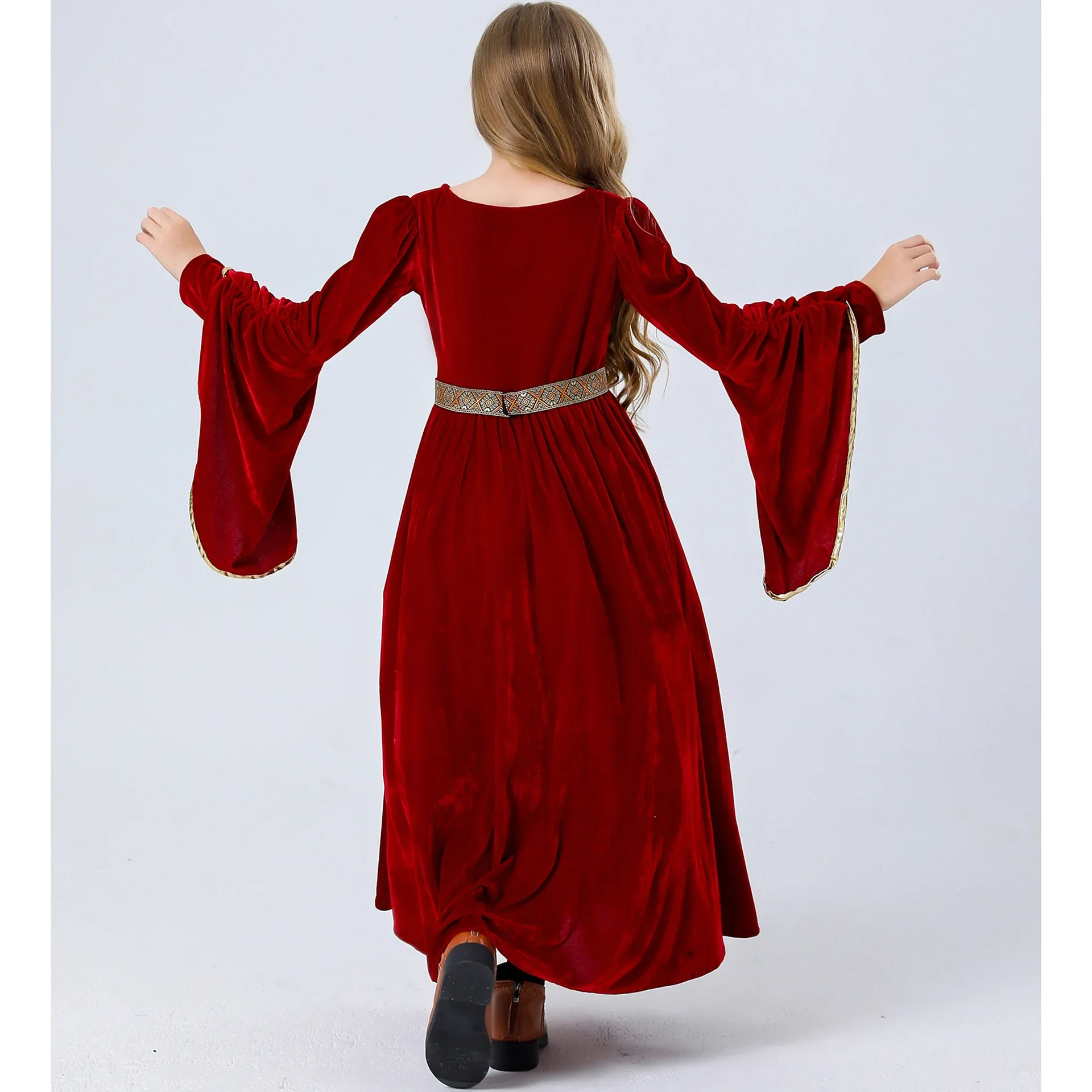 костюмы принцесс ретро платья для девочек сценические драматические костюмы для девочек Детские костюмы средневековые - 1