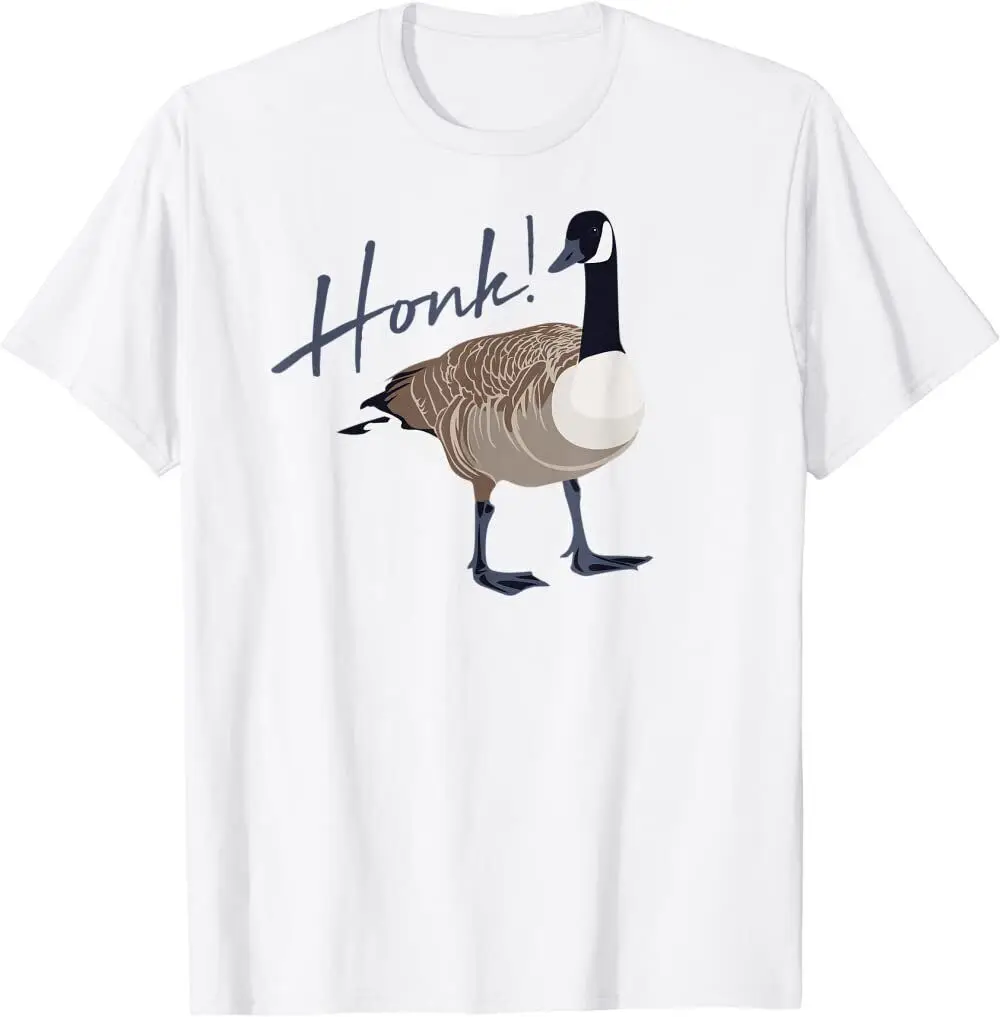  НОВАЯ канадская гусиная гудок забавная милая птица охотник на подарочную футболку с животными - 0