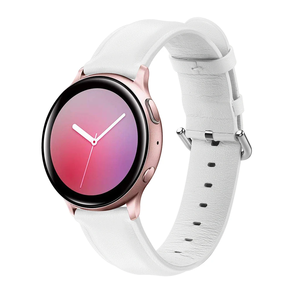 кожаный браслет для часов Samsung Galaxy Active 2 SM-R830 / SM-R820 Смарт-часы Спортивный ремешок для наручных часов - 0
