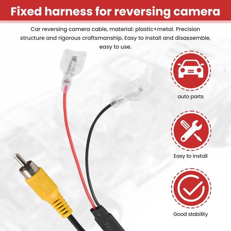 4-контактный автомобильный реперт камеры заднего вида удерживающий жгут проводов кабель штекер адаптер разъем подходит для Toyota - 5