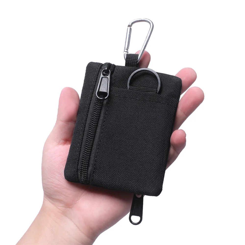  тактический кошелек портативный чехол для ключ-карт на открытом воздухе спортивный кошелек для монет охотничья сумка на молнии многофункциональная сумка - 0