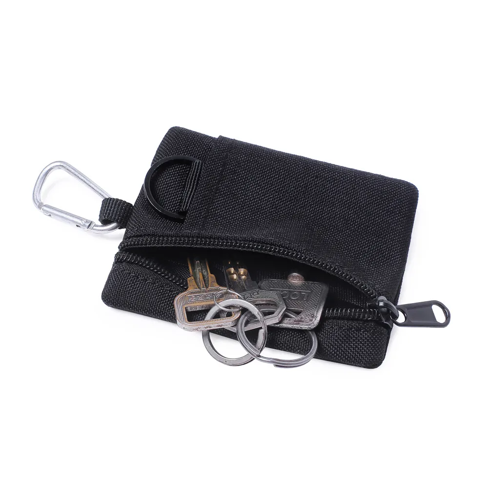  тактический кошелек портативный чехол для ключ-карт на открытом воздухе спортивный кошелек для монет охотничья сумка на молнии многофункциональная сумка - 2