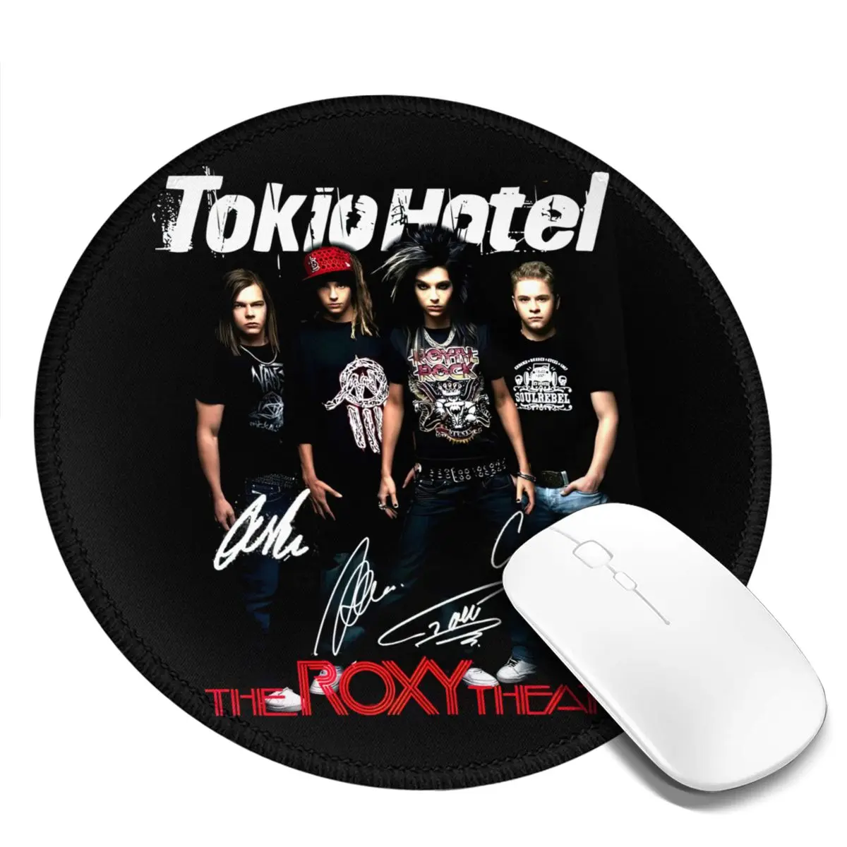 Tokio Отель Коврик для мыши Cool Music Comfort Mousepad Игровые аксессуары для офиса Дизайн домашнего компьютера Винтажные коврики для мыши - 0