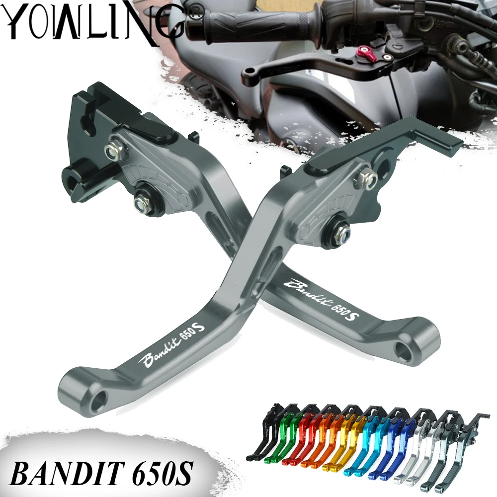 Аксессуары для мотоциклов Алюминиевые регулируемые складные выдвижные рычаги сцепления тормоза для Suzuki BANDIT650S BANDIT 650S 650 S 2015 - 0