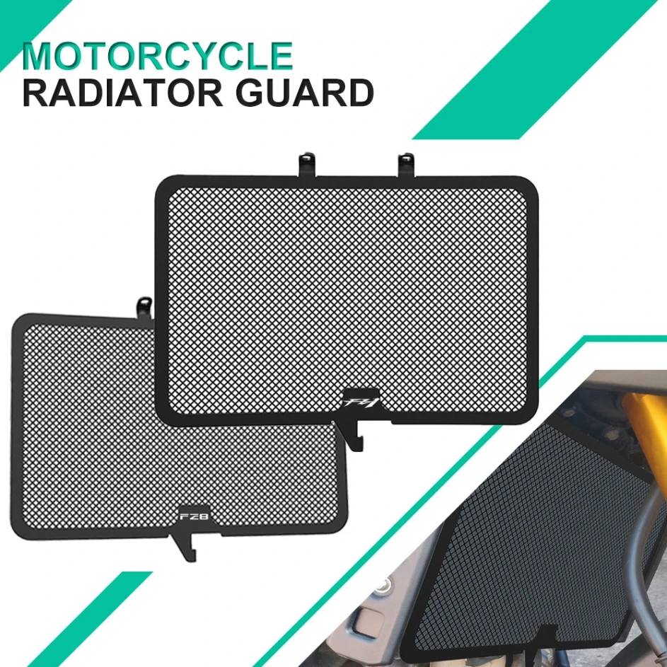 Решетка радиатора мотоцикла Защитная крышка резервуара для воды с отверстием для Yamaha fz8 fz1 FZ8N FZ8S FZ1S FZ1N 2006 - 2012 2013 2014 2015 - 0