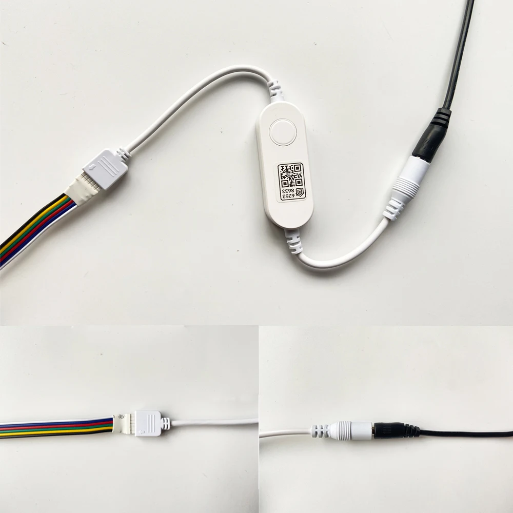 Homekit Wifi Smart Mini Светодиодный контроллер затемнения постоянного тока 5 В 12 В 24 В 6 контактов 4 контакта RGBCW RGB CCT Strip с регулируемой яркостью управления диммером Пульт дистанционного управления - 5