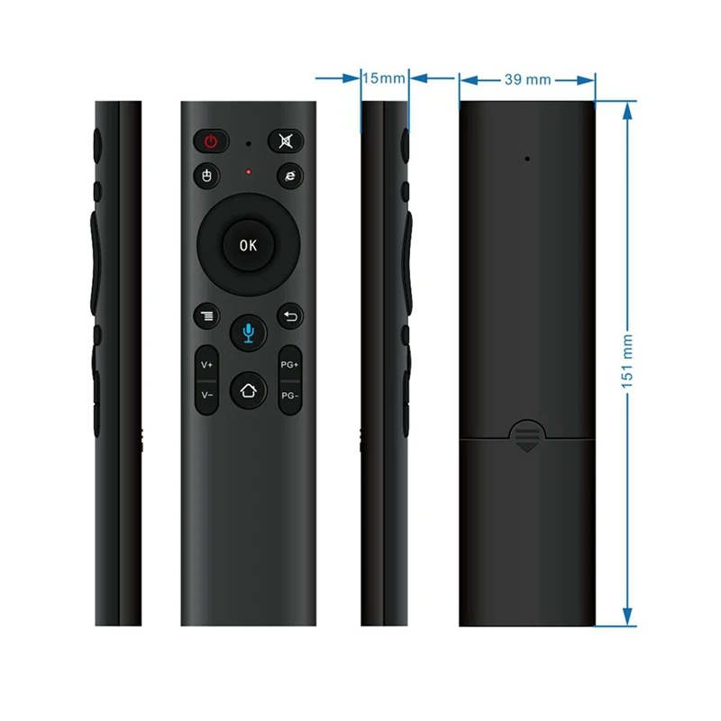 Q5 + Голосовой пульт дистанционного управления Bluetooth для Smart TV Android Box IPTV Беспроводной голосовой пульт дистанционного управления 2.4G - 1