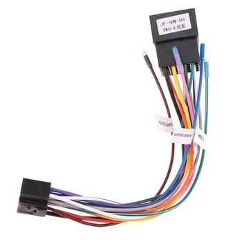 ABS Универсальный штекерный штекер к женскому разъему Жгут проводов для Pioneer AEG Audiovox Авто Стерео Радио 16-контактный кабельный адаптер ISO