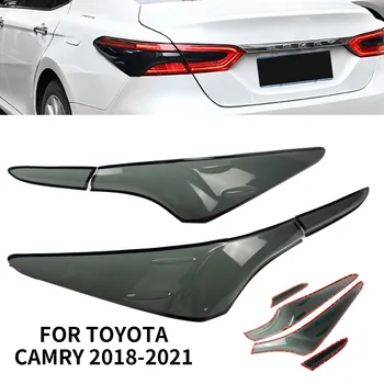 ABS дымчато-черный задний фонарь крышка абажура для Toyota Camry 2018-2020 2021 Lamp Hoods