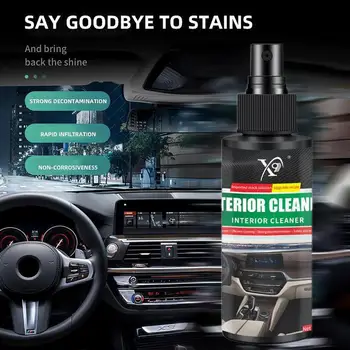 Auto Interior Cleaner Профессиональный очиститель приборной панели автомобиля Безопасный пятновыводитель Многоцелевой спрей для деталей интерьера