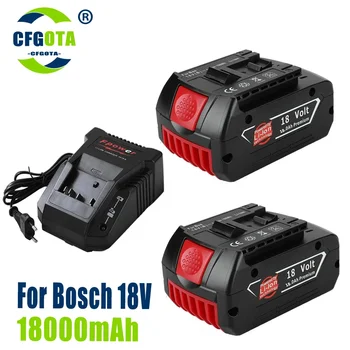 BAT609 Литий-ионный аккумулятор 18 В 18000 мАч для Bosch 18 В Аккумулятор BAT609 BAT609G BAT618 BAT618G BAT614+зарядное устройство