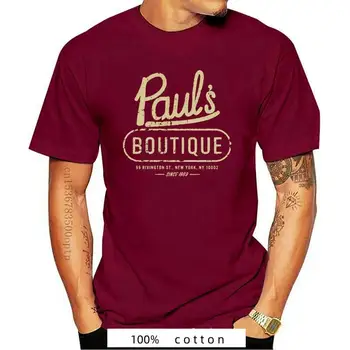 Beastie Boys Футболка Альбом Paul's Boutique Футболка 100% хлопок Мягкий комфорт Дышащий цифровой принт Базовые футболки