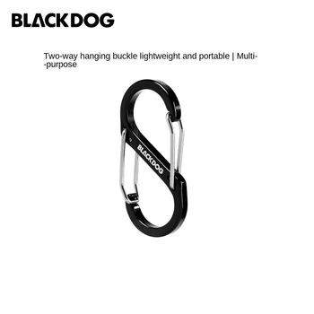 Blackdog 4 шт. Открытый S-тип Алюминиевая пряжка Открытый многофункциональный Кнопка для скалолазания Карабин Быстровисящий брелок Подвесной