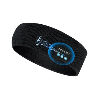  Bluetooth-совместимые наушники для сна Спортивное оголовье Тонкая мягкая эластичная удобная беспроводная музыкальная маска для глаз для сна на боку