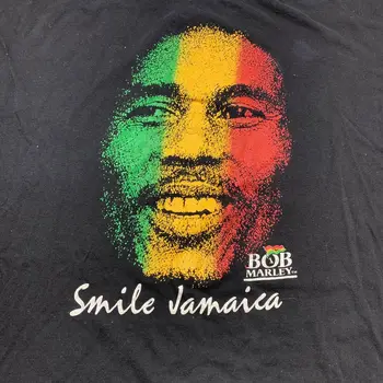 Bob Marley Винтажная футболка Tuff Gong Smile Ямайка Регги Растафари Мужчины 3XL с длинными рукавами