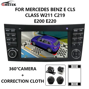 CHSTEK Qualcomm Автомагнитола Android 360 ° Камера Мультимедийный плеер Carplay для Mercedes Benz G Class W463 CLS C219 W211 2008-2012