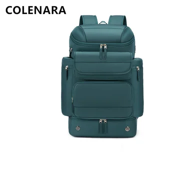 COLENARA 16-дюймовый мужской рюкзак для ноутбука нейлон на открытом воздухе для пеших прогулок через плечо сумка для девочек большая емкость легкая дорожная школьная сумка