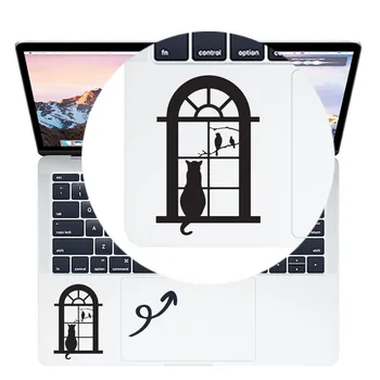 Cat Window Watching Виниловая наклейка на трекпад Наклейка для ноутбука для Macbook Air 13 Pro 14 Retina 15 дюймов Mac Asus Ноутбук Клавиатура Скин
