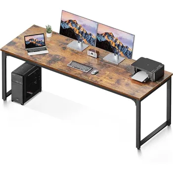 Coleshome 71-дюймовый компьютерный стол, современный простой стол для домашнего офиса, письменный стол для студентов, винтаг