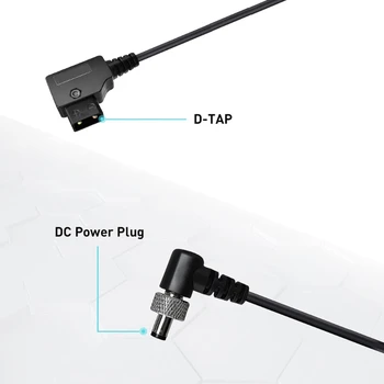 D-Tap для блокировки DC2,1 мм DC2,5 мм Мониторы Кабель питания Правый кабель Подходит для мониторов Atomos Video Assists