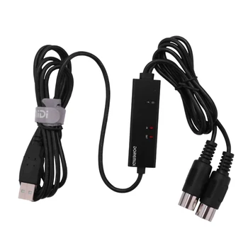 DOREMiDi MTU-10 MIDI-USB кабель USB MIDI конвертер с световым индикатором FTP Proceesing Chip