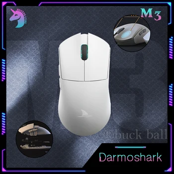 Darmoshark M3 Мышь Gamer 3Mode 8 Button Bluetooth Беспроводная мышь Легкая PAW3395 Датчик 26000DPI Игровая мышь для ноутбука / ПК