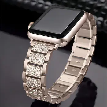Diamond Женский Ремешок Для Samsung Galaxy Watch 3 45 мм Active2 Металлический браслет из нержавеющей стали для huawei Watch GT 2e 46 мм Браслет