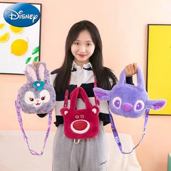 Disney Новая плюшевая сумка Аниме Мультфильм Стежок Винни-Пух Мягкие сумки Kawaii Lotso Bear Сумка для хранения Рюкзаки для девочки
