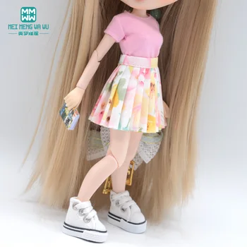 Doll Clothing Fashion Свитер-тройка, юбка, обувь для 28см Blyth Azone Toys Подарок