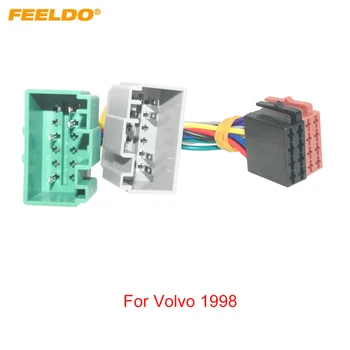 FEELDO Автомобильный CD Радио Аудио ISO Адаптер жгута проводов для Volvo 1998 + Авто Стерео ISO Головные устройства Проводной кабель