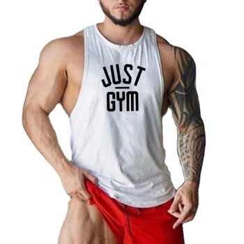 FITNESS SHARK Мужская тренировочная удобная дышащая футболка без рукавов Легкий спортивный жилет для бега