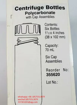 FOR Beckman 355620 Поликарбонатная центробежная бутылка объемом 70 мл (с крышкой) 6 /коробка. Совершенно новый 70 мл 38 x 102 мм 1 ШТ.