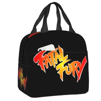 Fatal Fury Terry Bogard Изолированная сумка для обеда для женщин Многоразовый термокулер Ланч-бокс Еда Контейнер для пикника Сумки