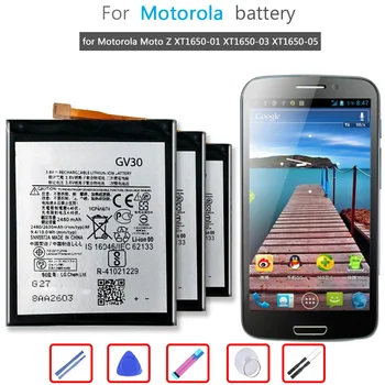 GV30 2630 мАч Литий-ионный полимерный аккумулятор для Motorola Moto Z XT1650-01 XT1650-03 XT1650-05 Bateria