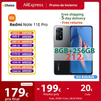 Global Rom Xiaomi Redmi Note 11E Pro 5G Смартфон Note 11 E Pro 128/256 ГБ Snapdragon 695 108-мегапиксельная камера 67 Вт 5000 мАч Мобильные телефоны