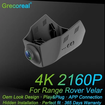 Grecoreal 2K 4K Wifi Dash Cam Передний двойной видеорегистратор Автомобильный видеорегистратор для Range Rover Velar L560 2023 2022 2021 2020 2019 2018 2017