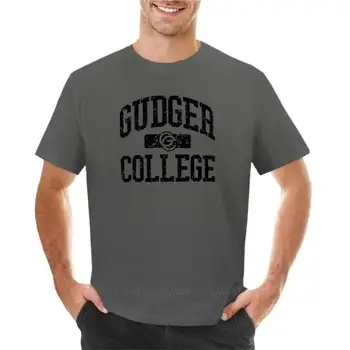 Gudger College Футболка винтажная футболка тяжелый вес футболки футболки с графикой мужские футболки повседневные стильные