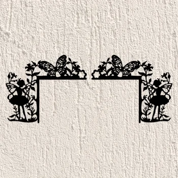 HelloYoung 1 шт. Креативный силуэт Декоративные наклейки на стену Украшение дверной рамы Угловое украшение